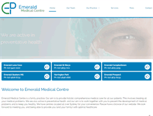 Tablet Screenshot of emeraldmedicalcentre.com.au